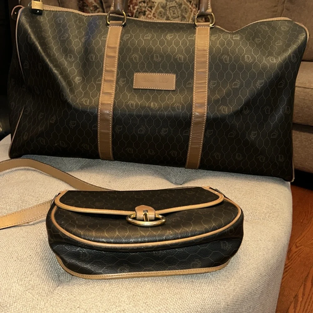 Christian Dior Honeycomb Boston & Shoulder/Crossbody bags 💯 % AUTHENTIC - Picture 14 of 17
